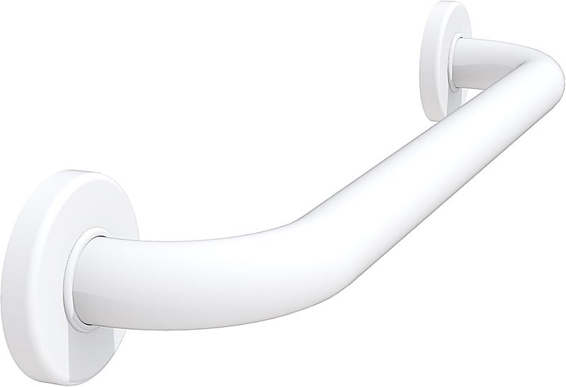 ROTHLEY 18 Inch Bathroom Safety Grab Bar: Matte White Shower Grab Bars with Concealed Screws for Elderly or Handicapped - Image 1